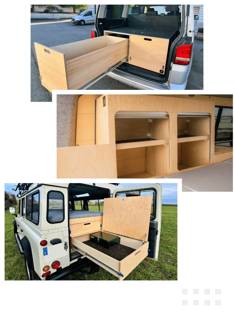 Mobilier sur-mesure van et fourgon